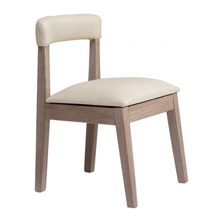 Good Luxury Customized Dining Chair with Exquisite Workmanship and Leather Wood Seat Back Material