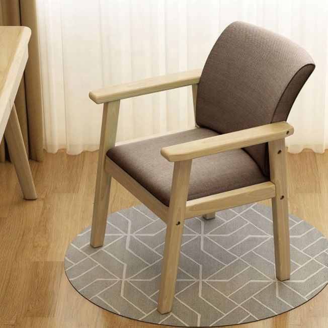 Durable Home Solid Wood Chair for General Home Furniture Dining Desk Bedroom Backrest Stool Fabric Chair Office Chair