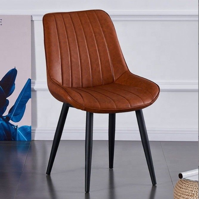 Modern Design Style Metal Leg Leisure Chair for Home Office and Coffee Shop Dining Room