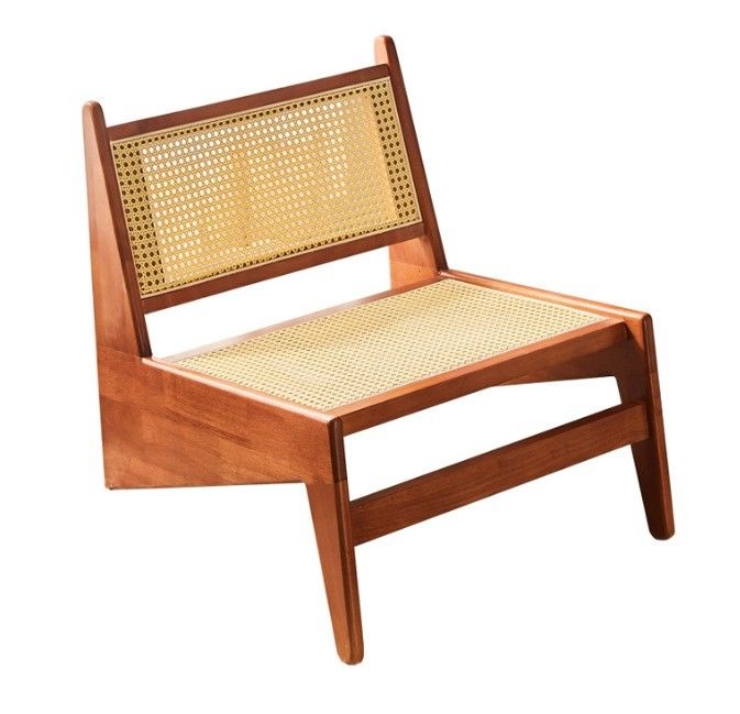 Design Classical Solid wood rattan chair with Lacquered Finish NO Folded modern nordic Lounge chair