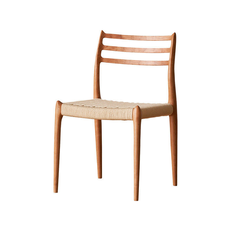 Vintage Luxury Hotel Home Furniture Woven Cord Solid Wood Dining Chair for Restaurant in Customized Designs