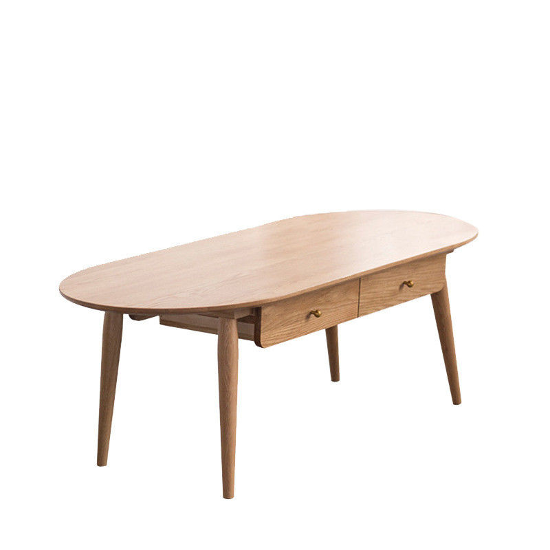Modern Wooden Living Room Furniture W120*D60*H45CM Solid Wood Coffee Table with Mail Packing