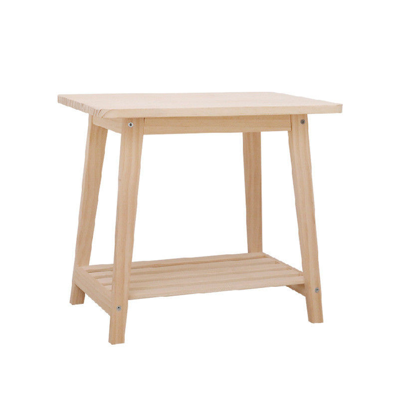 Customized Designs Vintage Solid Wood Square End Coffee Table W50*D35*H42CM for Living Room