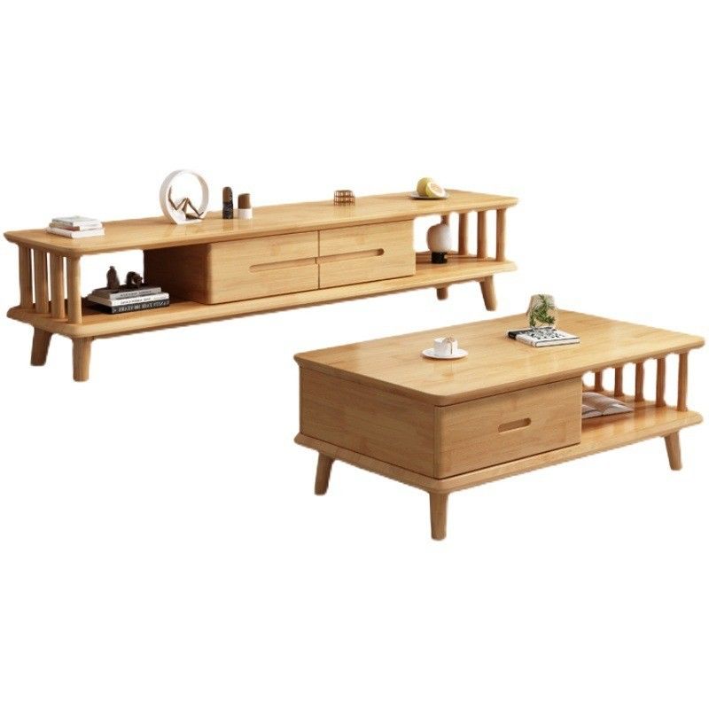 Modern Solid Wood TV Table TV Stands Cabinets For Living Room General Home Furniture Lacquered Finish