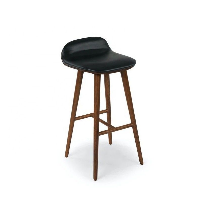 NO Folded Modern Wood Bar Stool for Kitchen and Dining Room without Folding
