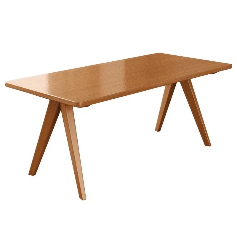 Nordic Direct Home Furniture Solid Wood Rectangular Dining Table for Functional Dining Space