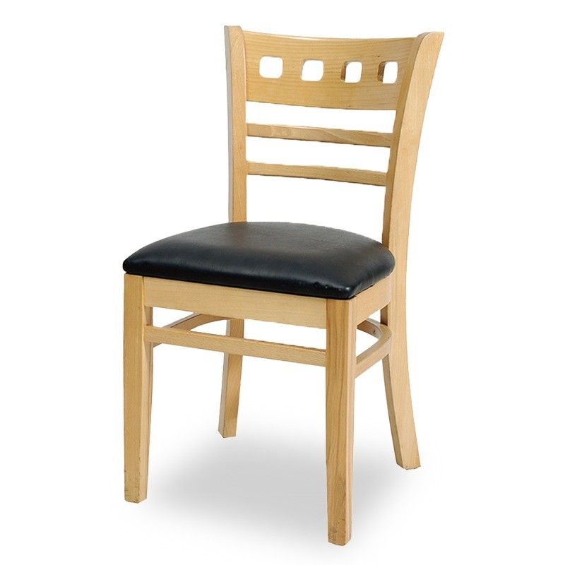 50pcs Wooden Restaurant Ladder Back Chair Modern Style Customized Dining Chair Nature Customization Commercial Furniture