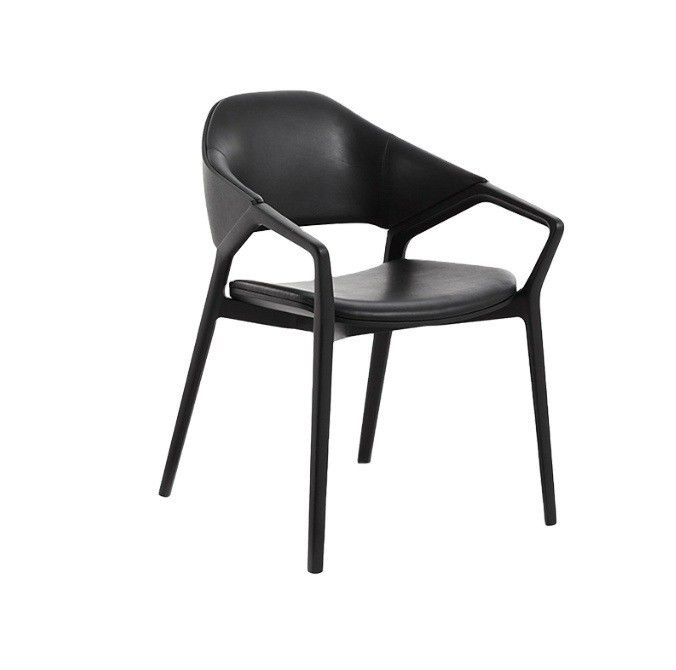 Nordic Design Modern Solid Wood Leather Dining Room Restaurant Chair in White/Black/Red Wine/Red for Sturdy Seating 2023