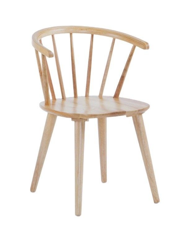 Modern Wooden Solid Wood Dining Windsor Chair W35*D37*H77CM for Dinning Space Optimization
