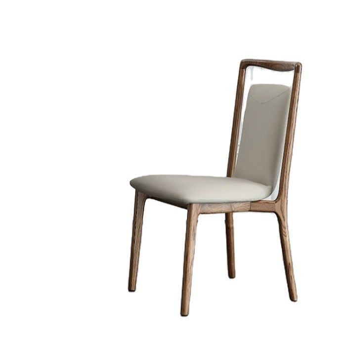 Home Furniture Modern Nordic Style Restaurant Dining Room Wood Dining Chairs with Nitrolacquer Finish