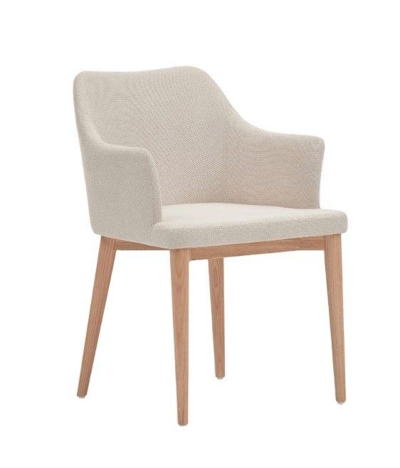 Wooden Nordic Fabric Lined Dining Chairs Minimalist Kitchen Room Furniture with Customized Colors and Luxury Nordic Design