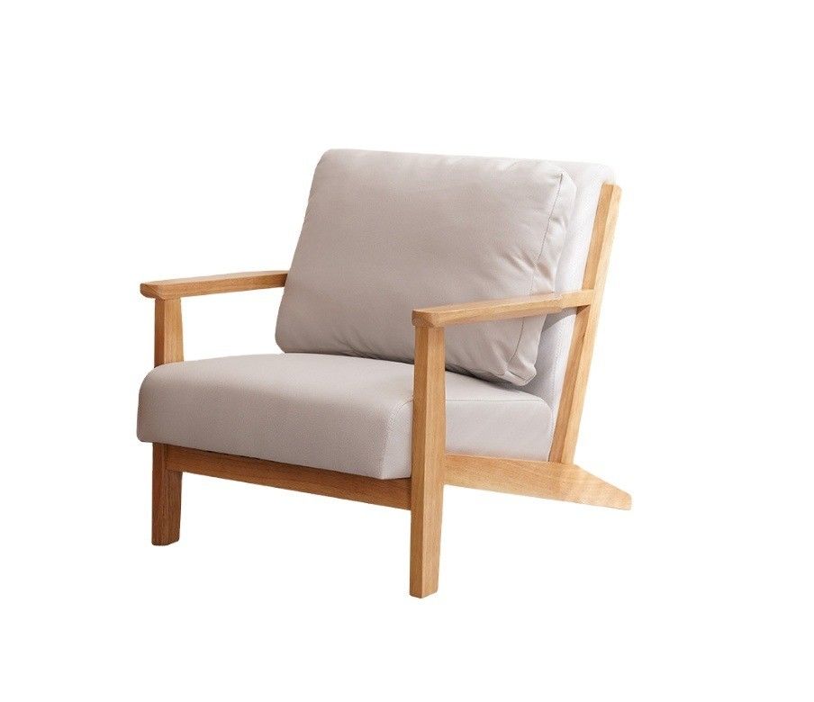 Sturdy Living Room Furniture Sofa Set with Modern Wooden Leathaire in Grey/White/Blue/Brown and Sturdy Design