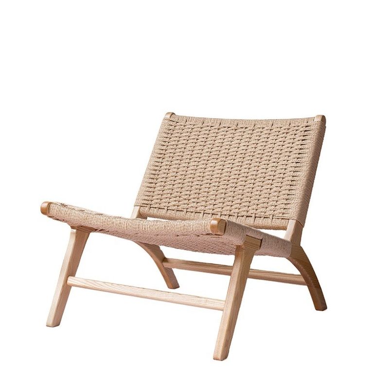 Solid Wood Woven Cord Single Sofa Chair Blend of Style and Function for Living Room Furniture