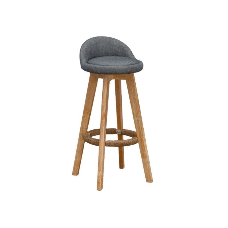 Detachable Ash Frame Luxury Bars Chairs Style Fabric/PU Leather Modern Wood Chair Bar Stool for Commercial Furniture