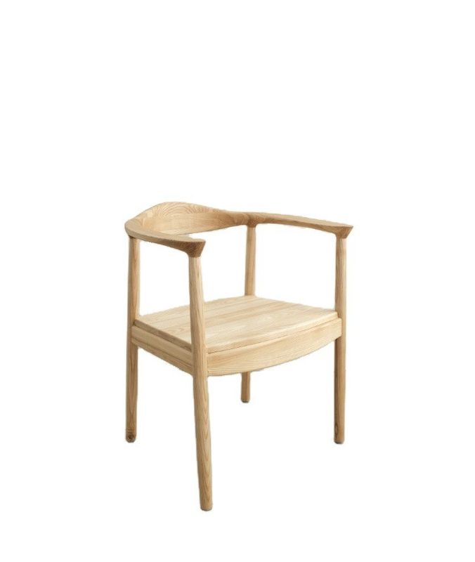 Oak Wooden Chair Living Room Furniture W55*D43*H76CM Modern Solid Wood Dining Chair