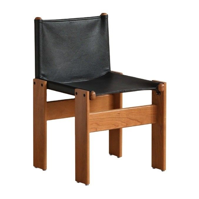 Italian Classic Luxury Modern Oil Wax Leather Wood Dining Chair for Living Room Furniture within Mail Packing N