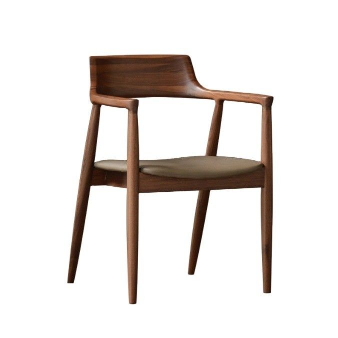 Home Furniture General Solid Wood Restaurant Dining Chairs with Luxury Modern Design and PU Leather Material