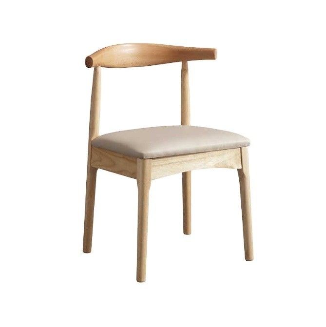 Rattan and Solid Wood Finish Nitrolacquer Dining Chair Set for Hotel Restaurant Furniture in Nordic Modern Style