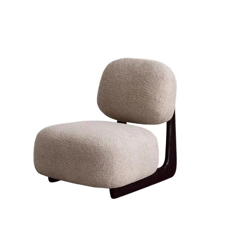 Solid Wood Leisure Lounge Fabric Living Room Furniture Sofa Nordic Chair 50pcs Modern Wooden Sofa Chair Upholstered Chair