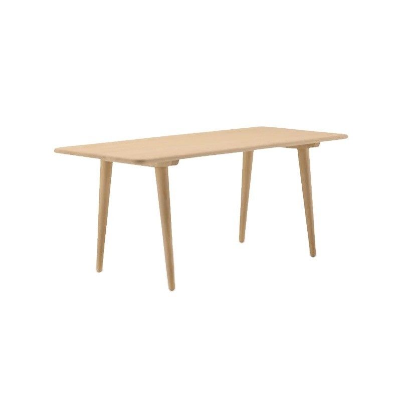 Sturdy Style Modern Simple Design American Walnut Color Solid Wood Dinning Table Set Seat