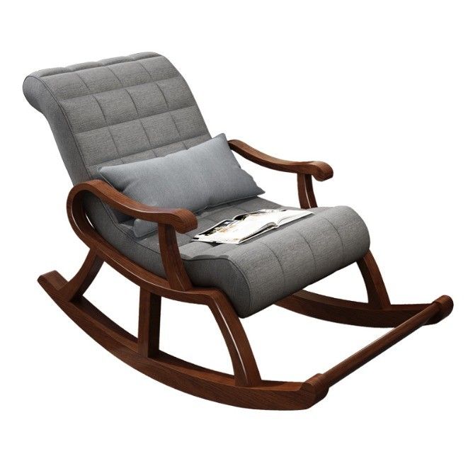 Mail Packing Modern Solid Wood Armchair Fabric Living Room Lounge Chair for Home Furniture