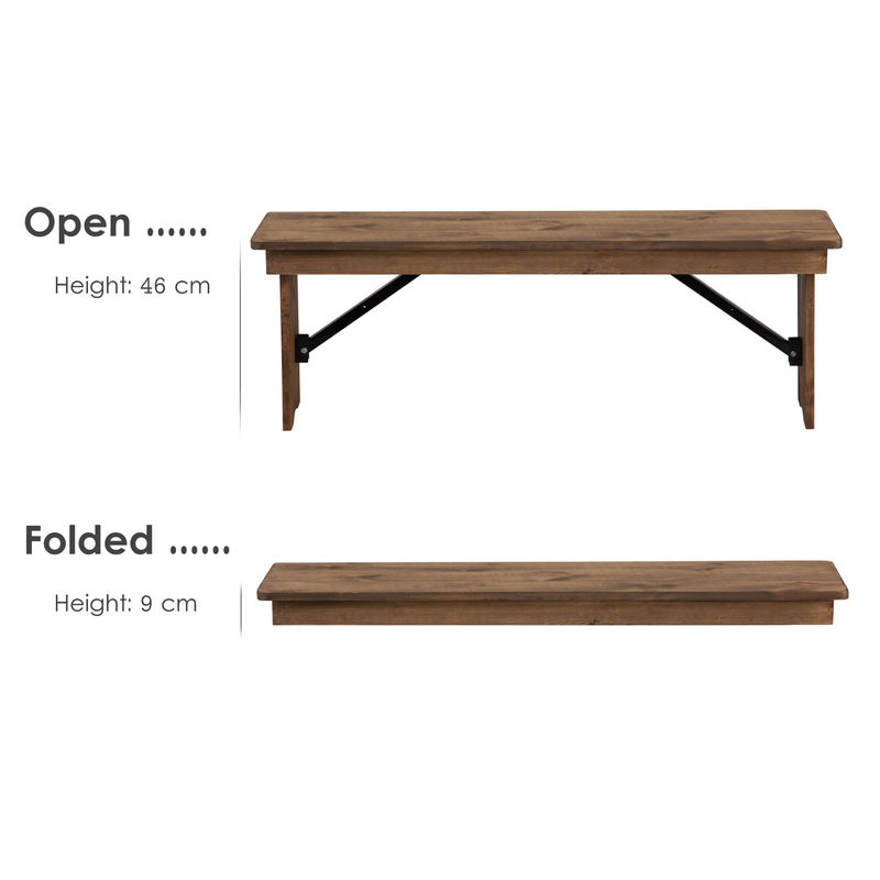 Foldable Pine Frame American Walnut Color Solid Wood Dinning Table with Modern Simple Design and Sturdy Construction