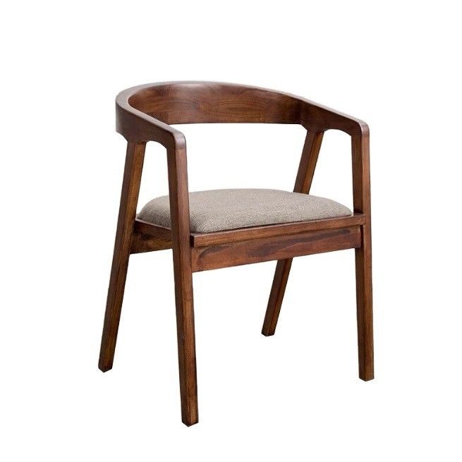 Natural/Walnut Modern Wood Chair Simple Home Dining Bar PU Leather Chair for Sale