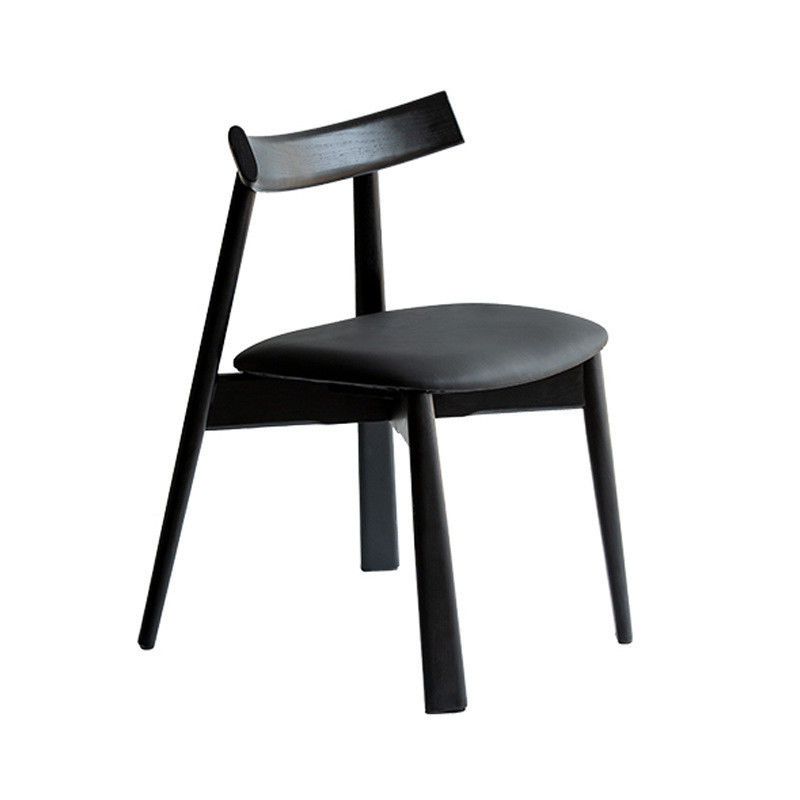 Fabric/Foam Sponge Cover Material Nordic Style Paddle Leisure Cafe Dining Chair Home Upholstery Chair Solid Wooden Chair