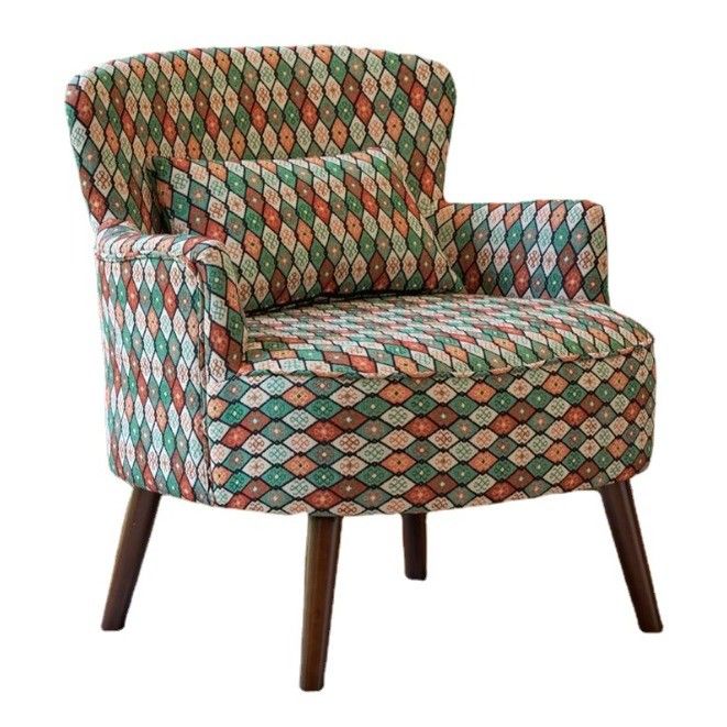 Wooden Arm Chairs for Living Room Furniture American Modern Design Solid Wood Leisure Chair