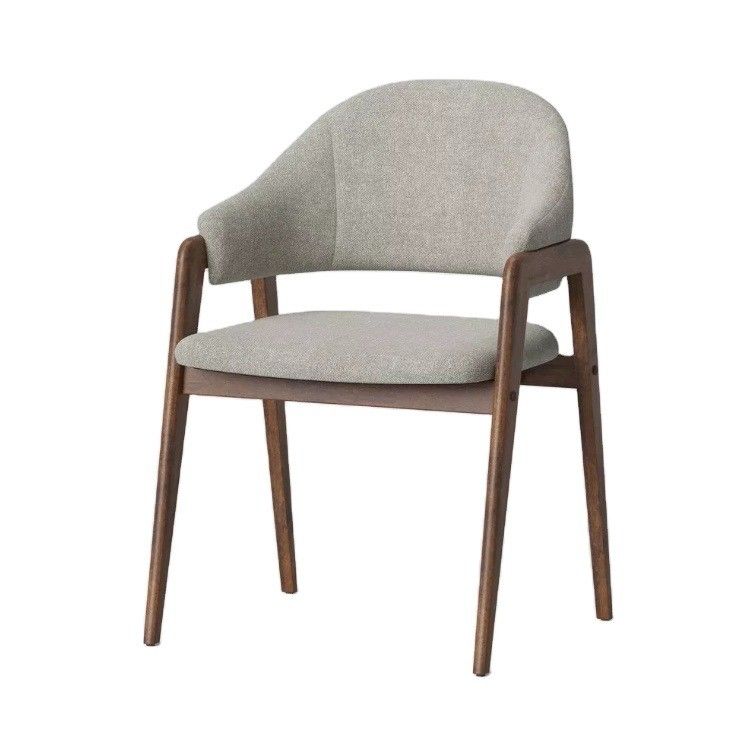Top Selling Modern Upholstered Dining Chairs in Popular Nature Colors for Hotel and Restaurant