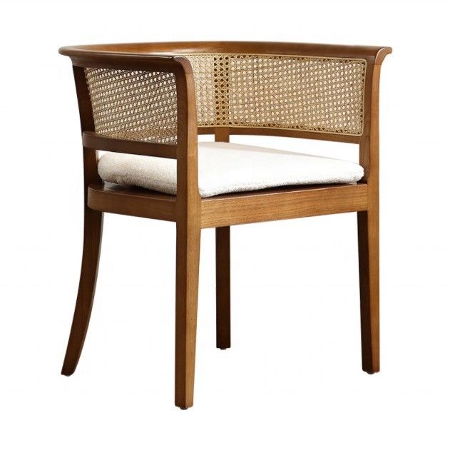 Home Furniture Morden Nordic Woven Cane Black Rarran Dinding Chair Wooden Chair Wicker for Hotel Dining Chairs Upholstered