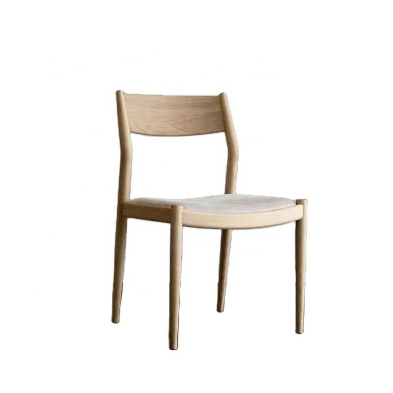 Comfortable Cushion Solid Wood Dining Chair in Nature Popular Colors for Contemporary Restaurant
