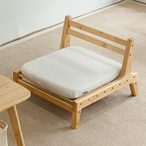 Home Furniture Japanese Tatami Wood Legless Floor Tea Chair with Back Support OEM/ODM YES