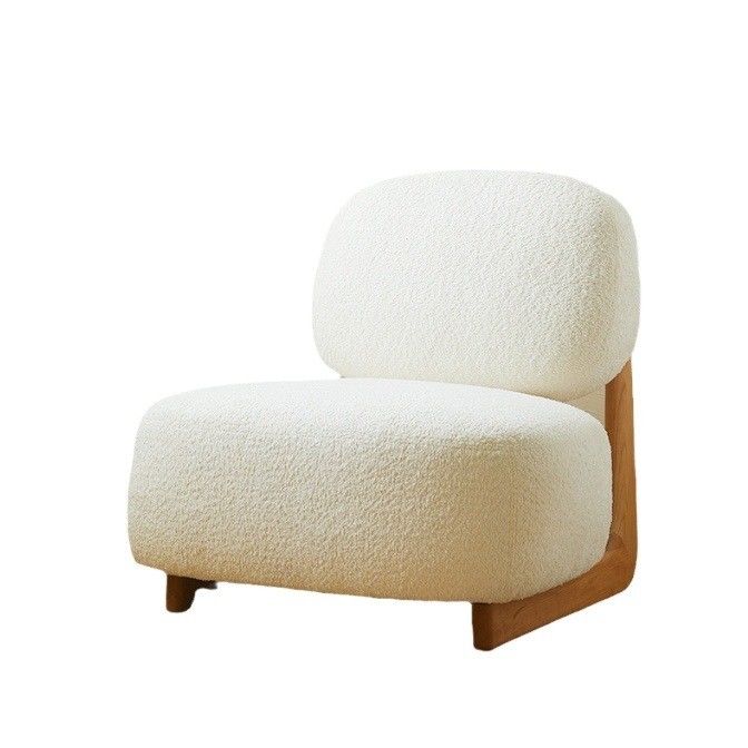 Upgrade Your Hotel with Nordic Design Modern Solid Wood Chair Lamb Wool Dining Room Wooden Chairs