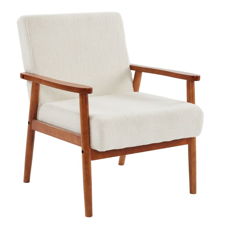 Outdoor Solid Wood Fabric Wooden Sofa Chair for Living Room and Hotel Mail Packing N Modern Design Soft Seat Chair