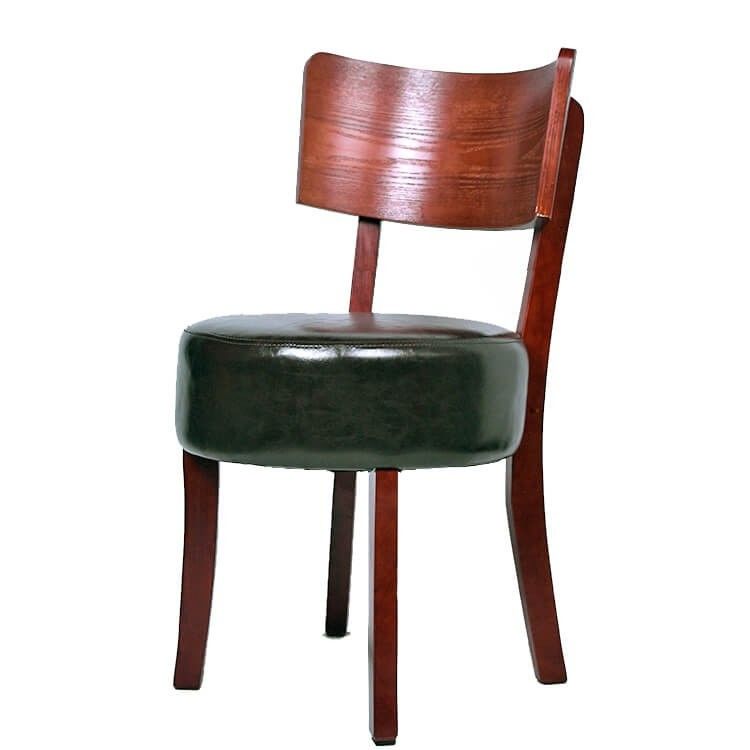 Solid Wooden Chair for Nordic Style Paddle Leisure Cafe Dining Chair Home Upholstery Chair