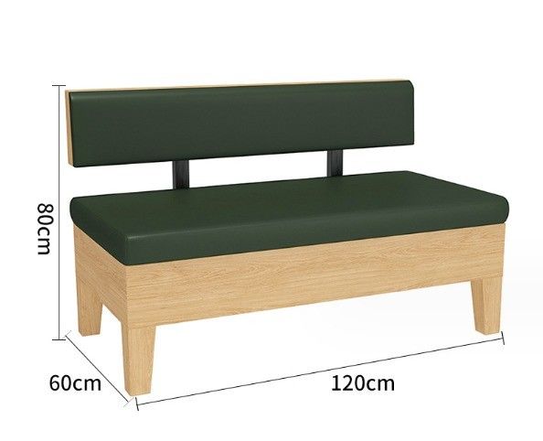 Modern Nordic Design Solid Wood Chair PU Leather Living Room Sofa Wooden Chairs Booth for Comfortable Seating Experience