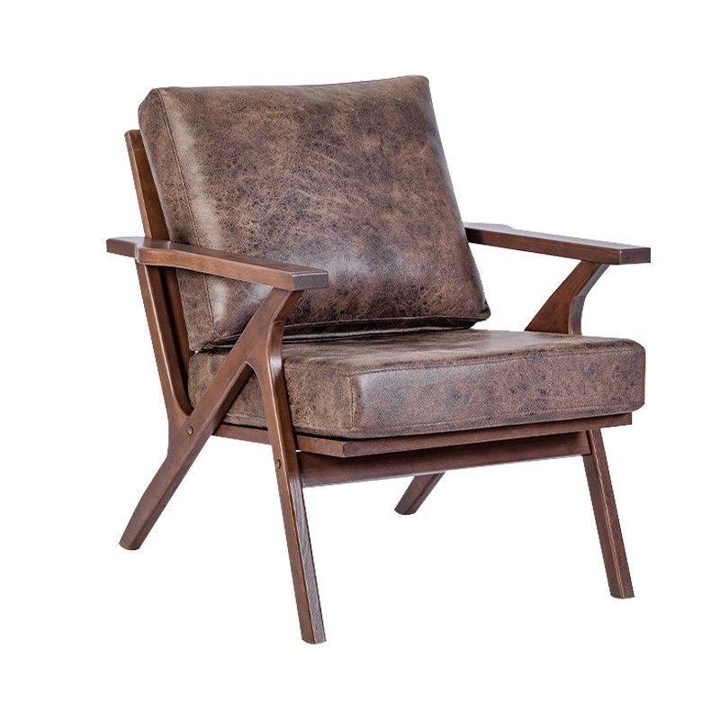 Living Room Accent Arm Chair Modern Nordic Wood Chair with Velvet Lamb Wool Hotel Design Furniture in White/Black/Yellow