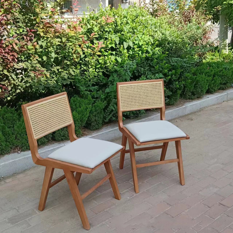 Dining Chair for Cafes and Restaurants 2023 Solid Wood PU Leather Nordic Style Modern Design