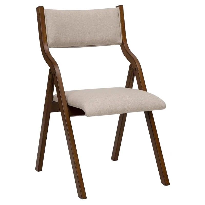 Customized Designs Wood Dining Chair Nordic Modern Natural Solid Wood Foldable Dining Chair For Restaurant Mail packing Y