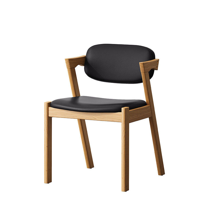 Natural Color Nordic Chair Modern Solid Wood Dining Chair for Restaurant