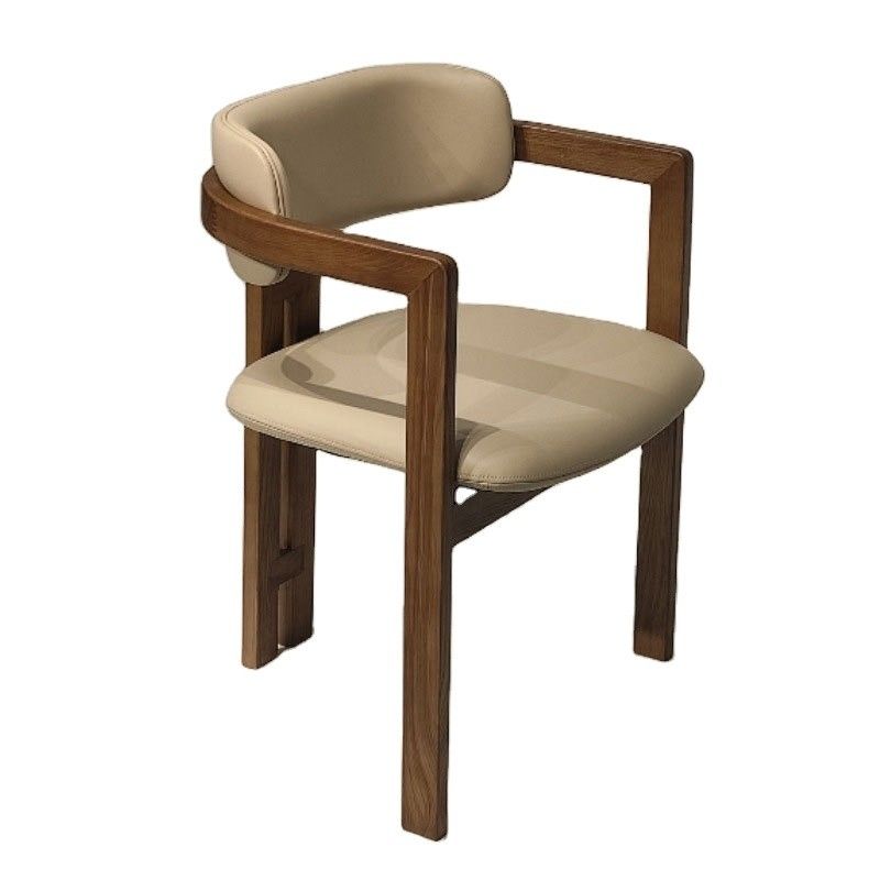 Living Room Chair Wooden Chairs Modern Sample Design Soft Seat Velvet Lamb Wool Dining Room for Mail Packing