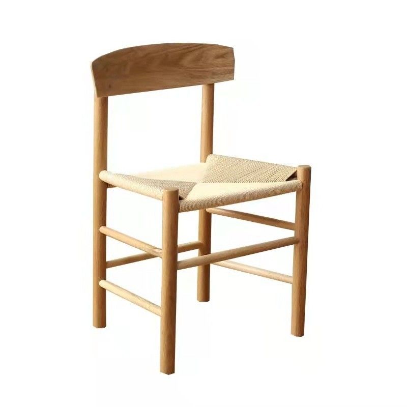 Modern Dining Room Furniture Woven Cord Solid Wood Dining Chair for Restaurant