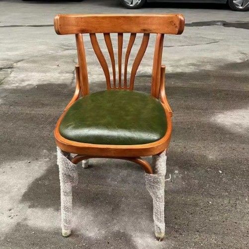Modern Design Wooden Chairs with Recliner ROCKING and Upholstery PU Leather in Nordic Style