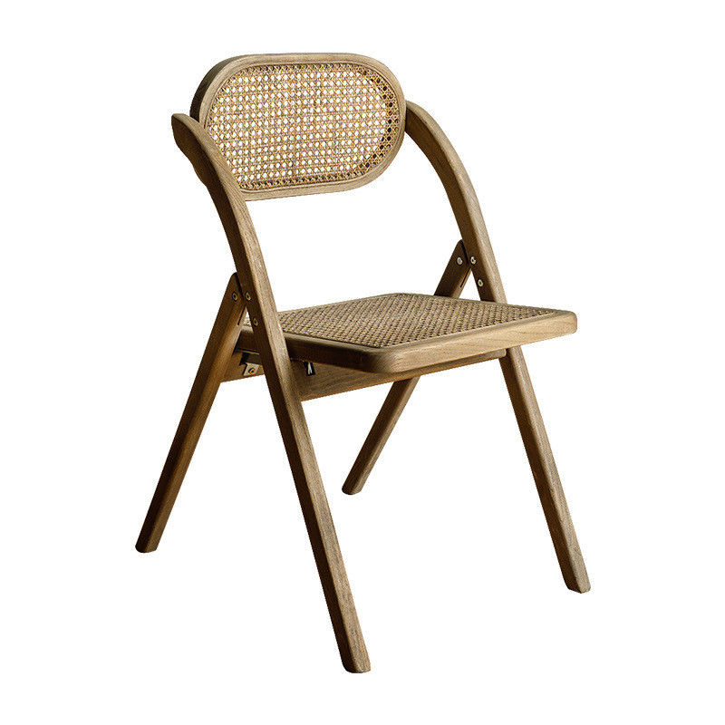 Modern Nordic Style Dining Chair Made of Solid Wood and Foldable for Restaurant