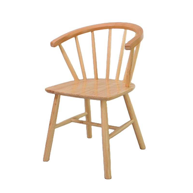 Mail Packing Rubber Wood Frame Nordic Solid Wood Dining Chairs for Hotel and Restaurant Furniture