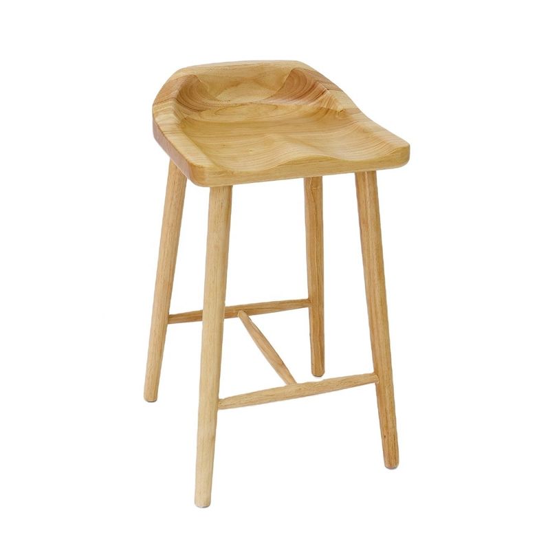 Solid Wood Bar Chair for Home Bar and Home Furniture in Nordic Style Mail Packing Y