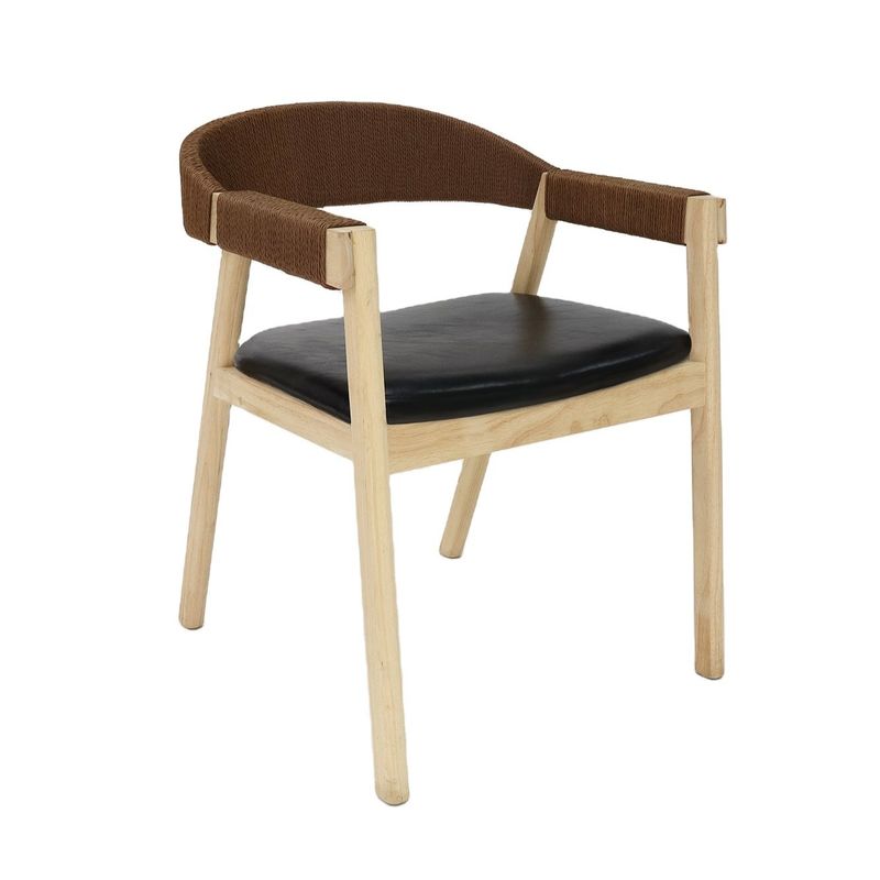 Leisure Facilities Solid Wood Dining Chair for Restaurant Hand-woven Cord General Simplicity Home Furniture