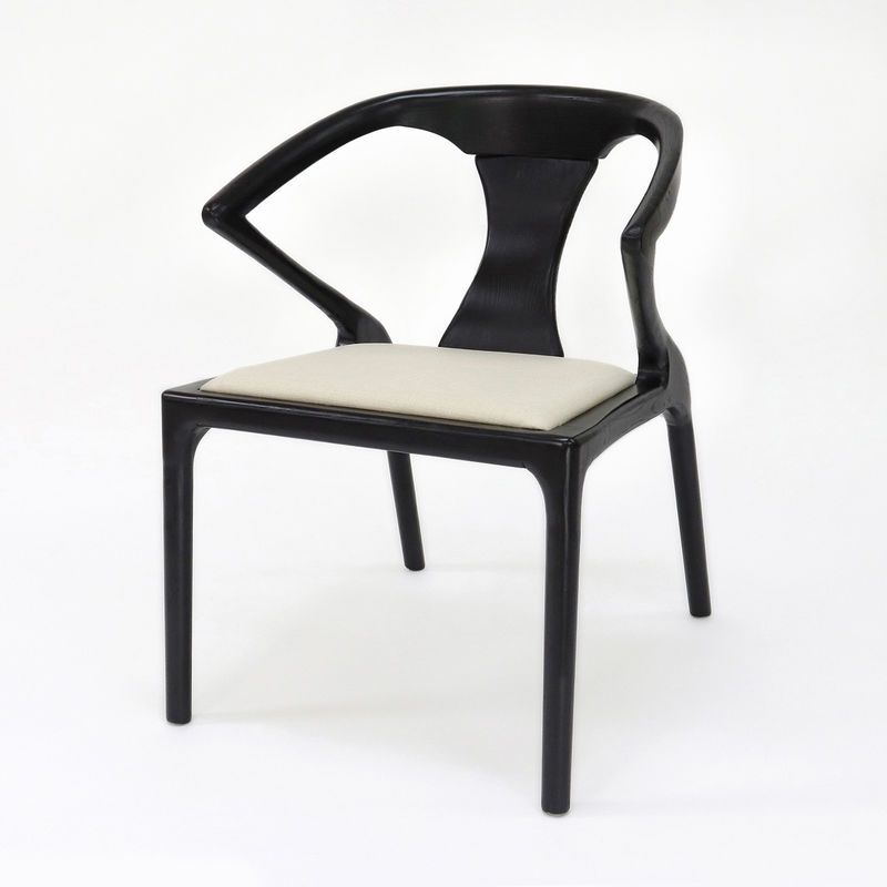 Restaurant Furniture Fabric Upholstered Wooden Dining Chair with Vintage Design