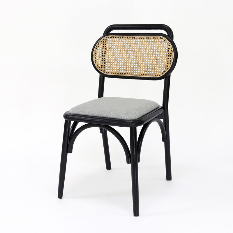 Vintage Wooden Artistic Customized Dining Chair for Restaurant NO Folded and Rattan Upholstery